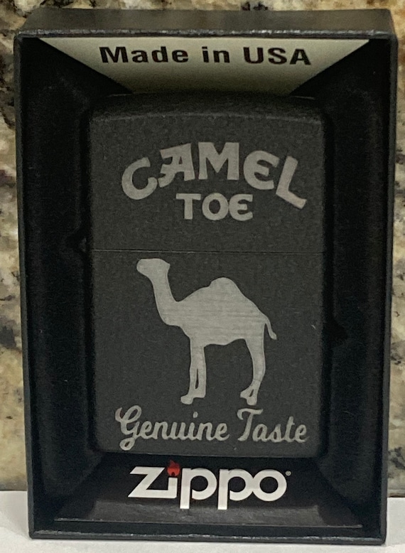 Custom Laser Engraved Zippo Lighter Camel Toe Genuine Taste Etsy