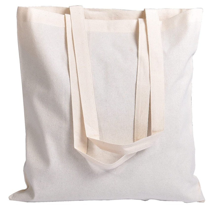 Canvas Tote Bags Wholesale Blank Cotton Canvas Totes in Bulk 14x15x4 Sturdy  High Quality Reusable Bags 