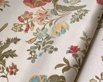 2.80 x 2.80 meters precious damask fabric from San Leucio silk factories - cotton and silk