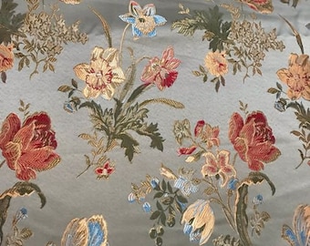 6 x 2,80 metrów szlachetnej tkaniny adamaszkowej z fabryki jedwabiu San Leucio