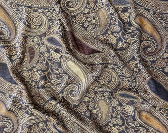 Etro style wool and cashmere blend panel/shawl