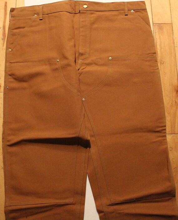 Men Work Jeans "Carhartt" Size 46X30 Canvas Doubl… - image 3