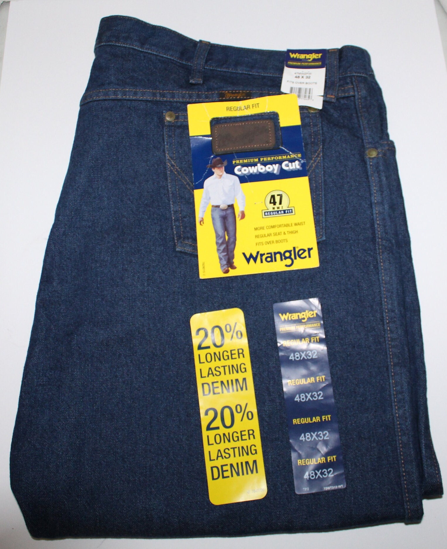 Men Jeans wrangler Cowboy Cut Size 48X32 Regular - Etsy