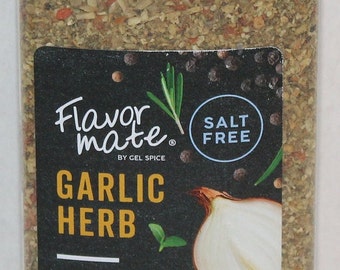 Garlic Herb Seasoning " Flavor Mate Seasoning" Salt Free 16oz Original All Natural NIB