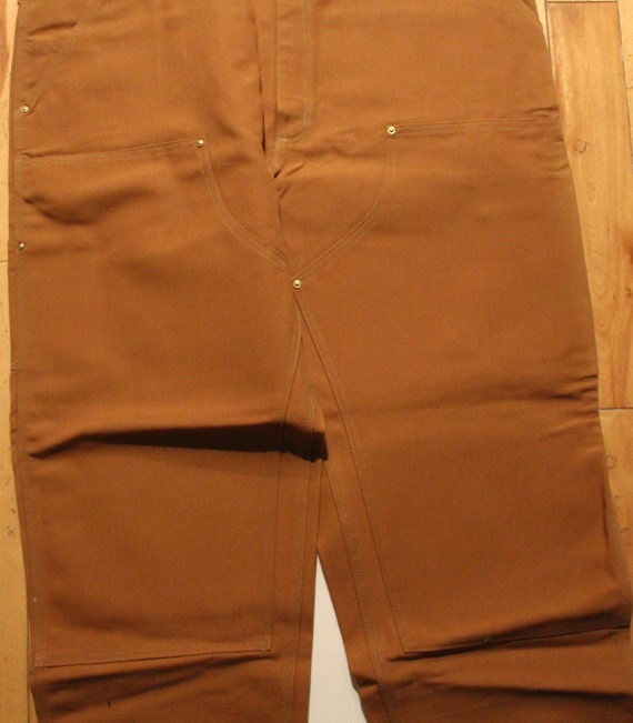 Men Work Jeans "Carhartt" Size 46X30 Canvas Doubl… - image 7
