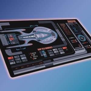 Trekkers Enterprise-F LCARS Display Panel - Extra-large LED Gaming Mouse Pad