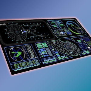 Trekkers Enterprise-A LCARS Display Panel - Extra-large LED Gaming Mouse Pad