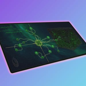 Trekker Borg Cube - Extra-large LED Gaming Mouse Pad with RGB Lighting, Gaming Desk Accessory, Perfect Gift for Gamers