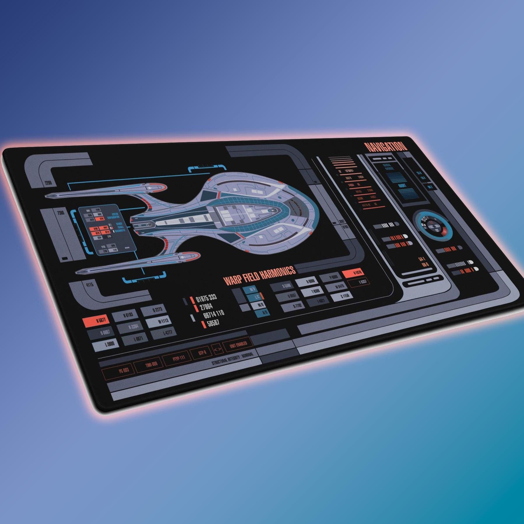 Trekkers Enterprise-f LCARS Display Panel - Extra-large LED Gaming