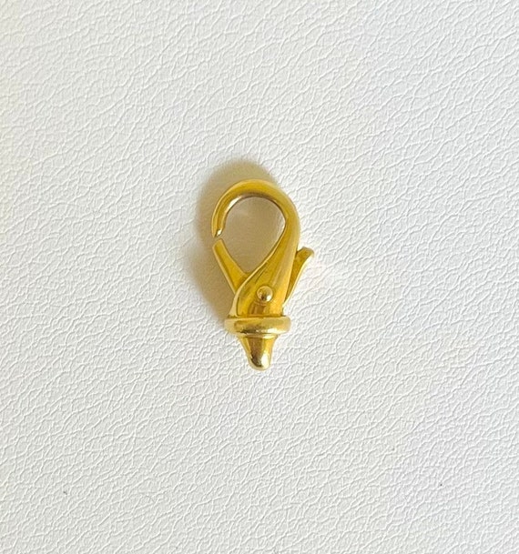 Vintage Italian 18k Yellow Gold Lobster Clasp