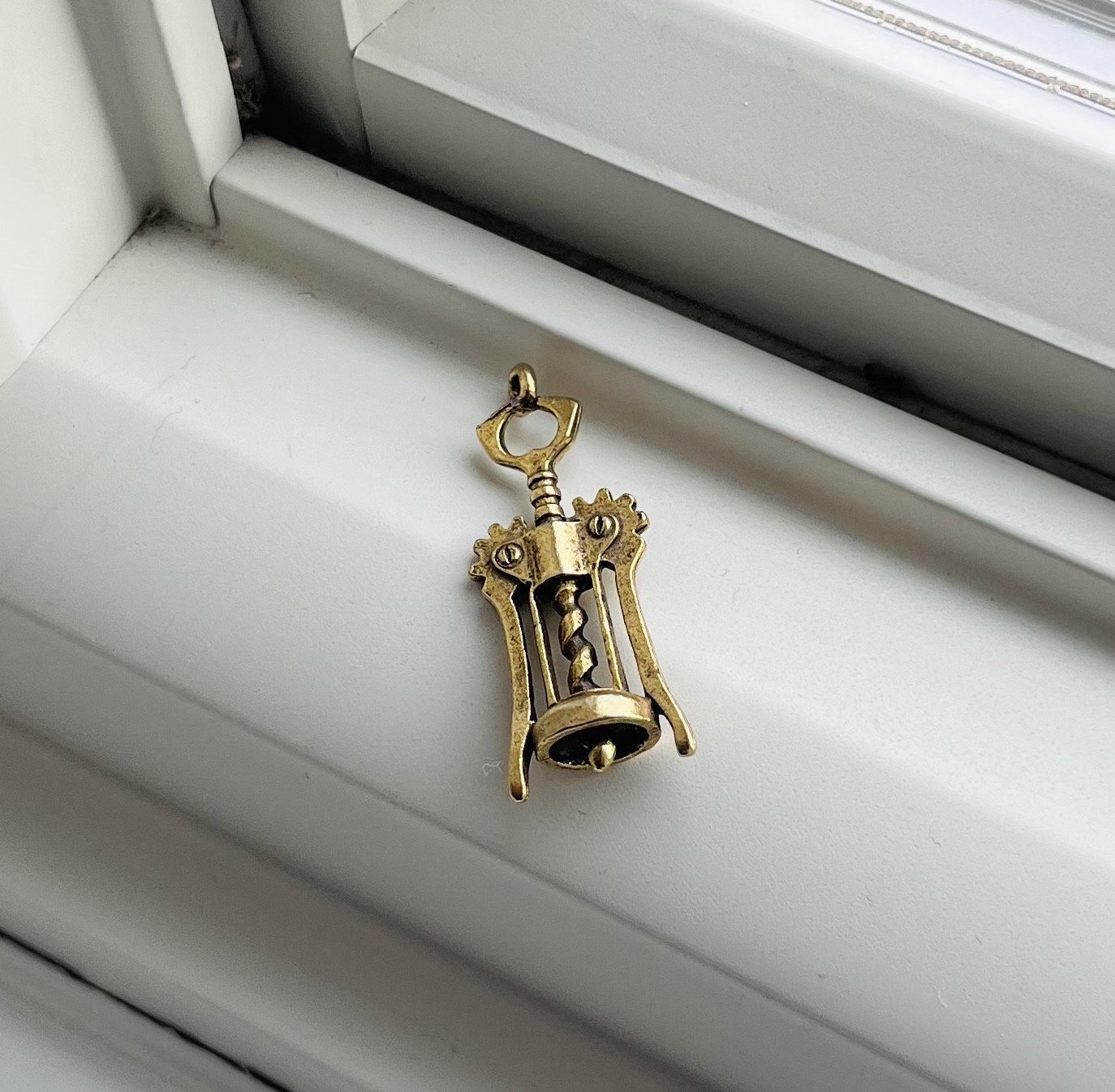 Vintage Bottle and Can Opener 14K Gold Charm