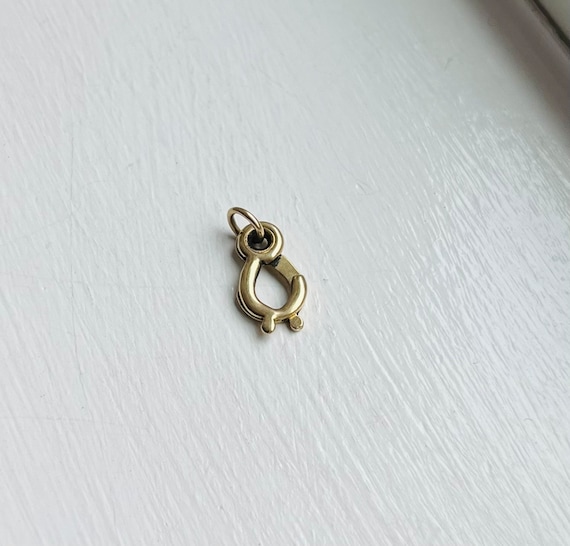 Antique 14k Gold Sister Hook Clasp Gem