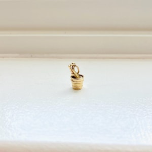 Vintage 14k Yellow Gold Champagne Ice Bucket Charm