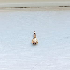 Vintage 14k Yellow Gold Moneybag Charm