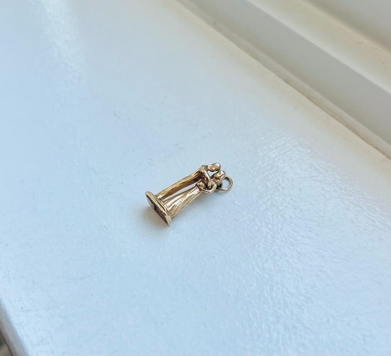 Vintage 14k Yellow Gold Man & Wife Charm View 2