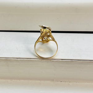 Vintage Retro 14k Gold Letter “F” Ring Set With Diamonds - Etsy