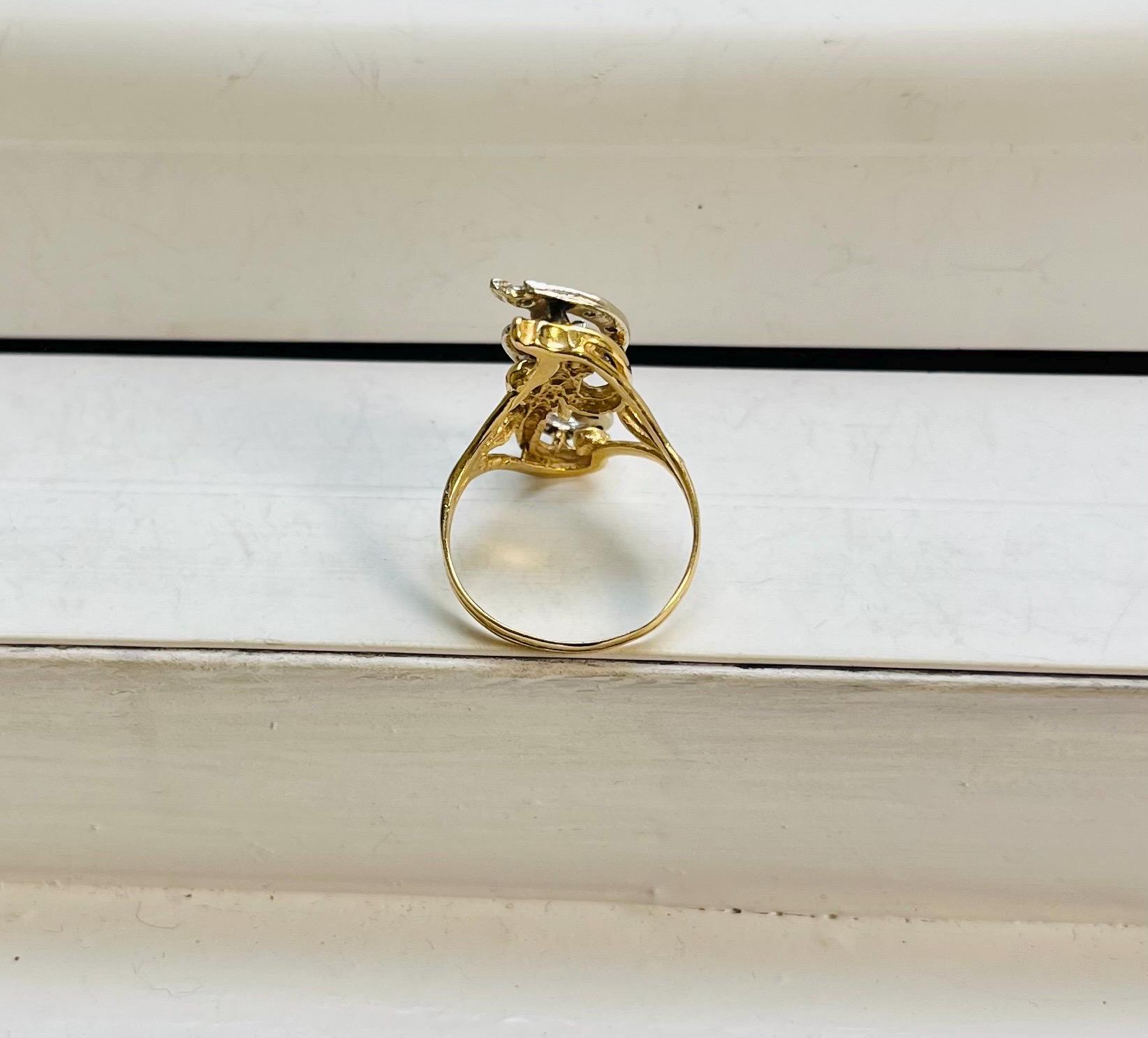 14K「福」リングヴィンテージ