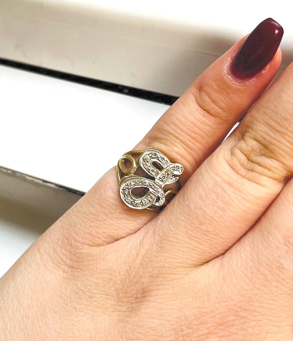 Tanishq Mia 14k Yellow Gold Initial Ring Yellow Gold Gold J