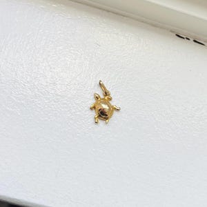 Cavigliera Charm Alex And Elsa – Elefante, Fiore, Tartaruga Marina – Placcato Oro 14K Su Argento 925 – Lunghezza 9 Pollici