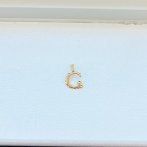 Vintage 14k Yellow Gold Letter “G” Initial Pendant by Michael Anthony