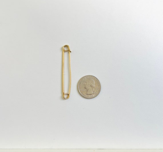 Vintage 14k Gold Safety Pin Charm - image 6