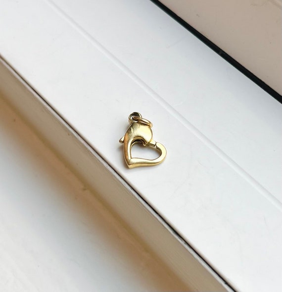 Vintage 14k Yellow Gold Heart Clasp