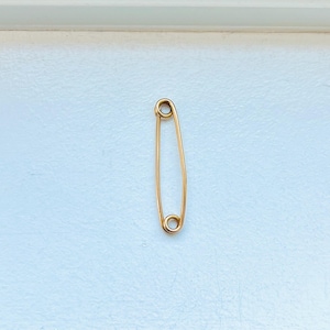 Vintage 14k Yellow Gold Safety Pin
