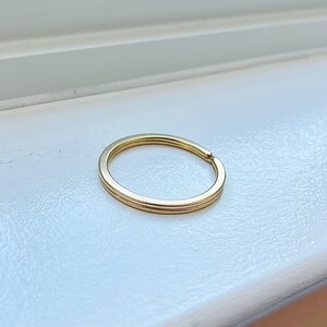 Vintage 14k Yellow Gold Large Key Ring - Etsy