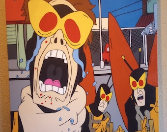 Think Twice Before You Touch My Twins Venture Bros Parody Painting
