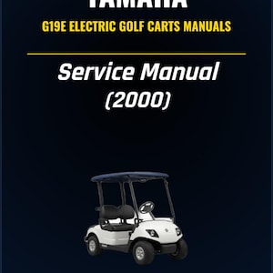 Descarga del manual de servicio y reparación en PDF para carritos de golf eléctricos YAMAHA G19E (año 2000)