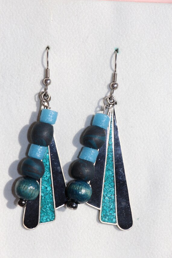 Art Deco Vintage Earrings - image 2