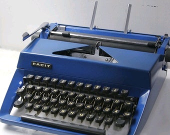 grey plastic facit typewriter grey plastic facit typewriter
