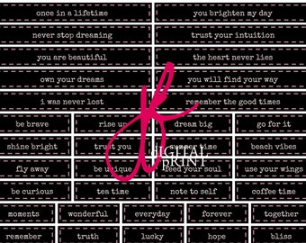 Junk Journal (Wörter Zitate Sentiment) (Instant Download)