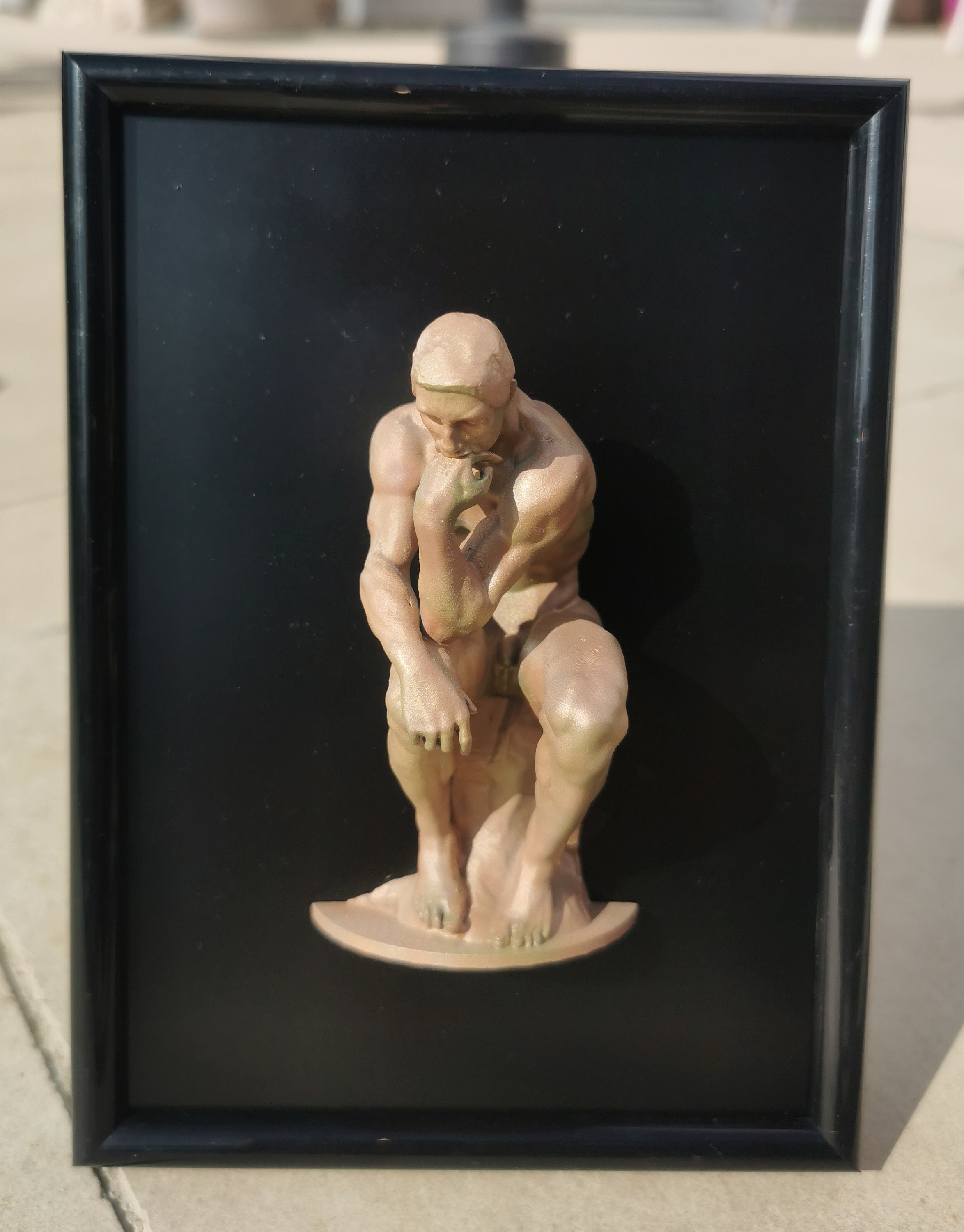 Cadre de Décoration Penseur Rodin