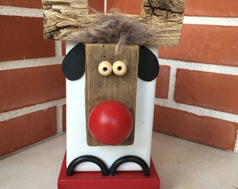 MDF Renne Formes en Bois Craft Blanc Noël Tag Arbre Décoration Rudolph 
