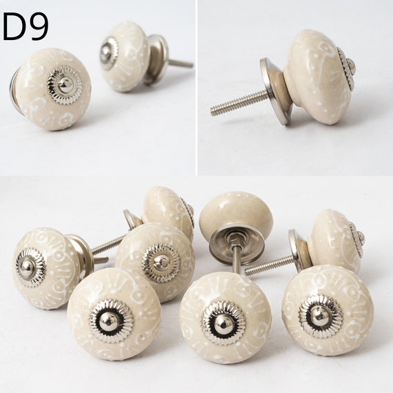 Decokrafts Set of 6 Ceramic Dresser Drawer Cupboards Desks