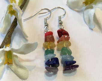 Rainbow Crystal Earrings