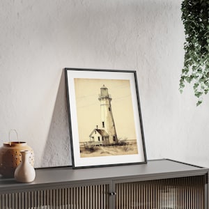 Light House Vintage Print, Printale Lighthouse, Beach House, Lighthouse Wall Art, Beach lighthouse, Coastal Home, INSTANT DOWNLOAD