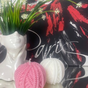 Wool Shaped Candle, Sculptural Candle, Aesthetic Candle, Handmade Soy Candle, Modern Home Decoration, Housewarming Gift, Gift for Her