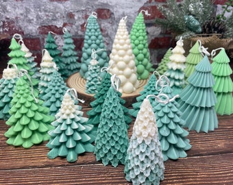 Christmas Gift Candle, Christmas Tree Candle, Winter Decoration, Bear Candle, Christmas Decor, Housewarming Gift