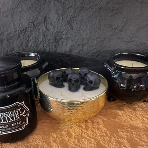 Cauldron Candle, Witches Brew Candle, Halloween Decor Candle, Altar Candle, Autumn Samhain Seasonal Candle, Handmade Gift
