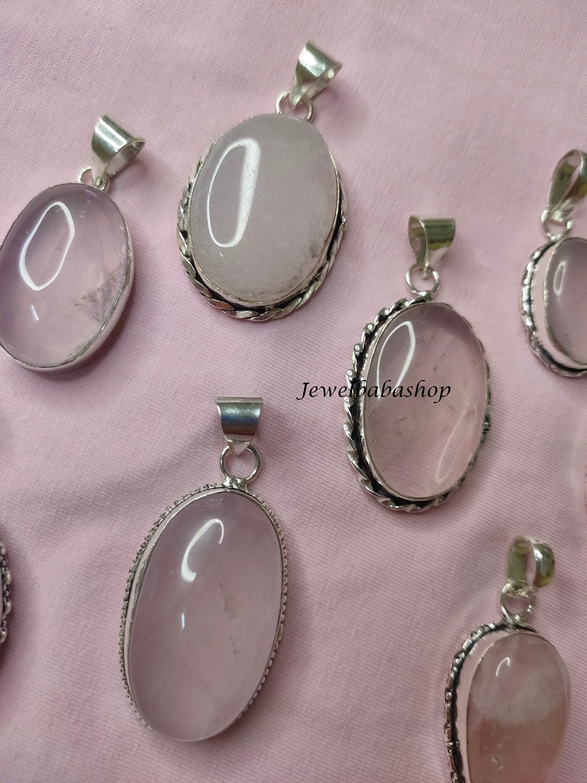 Lotto All'ingrosso 40 Pz Ciondolo Pietra Preziosa Al Quarzo - Foto 14