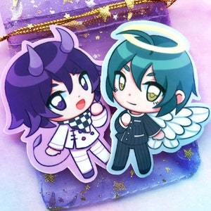 Shuichi Saihara + Kokichi Ouma || 2.5" Glossy Vinyl Stickers || DRV3