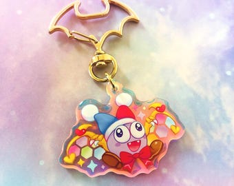 Marx || 2" Double Sided Rainbow Acrylic Charm Front Side Epoxy