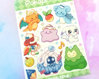 Pokopi Pals || A6 Vinyl Sticker Sheet