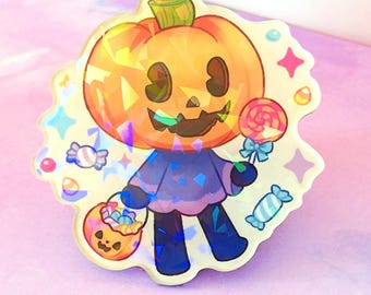 ACNH Jack Magnet || 3" Holographic Broken Glass Film