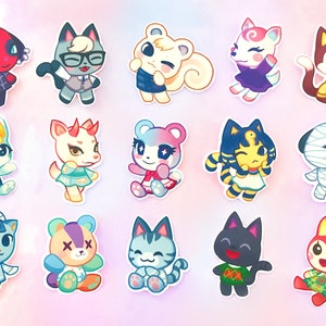 Animal Villager 2&quot; Stickers || 25 Villagers Total || Glossy Vinyl