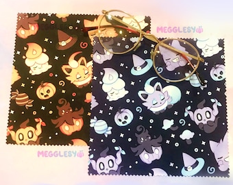 Ghost Type / Pumpkin Potions Microfiber Cloths || For cleaning Glasses / Screens / Monitors