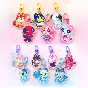 Animal Villager Charms || 2&quot; Double Sided Acrylic Charms