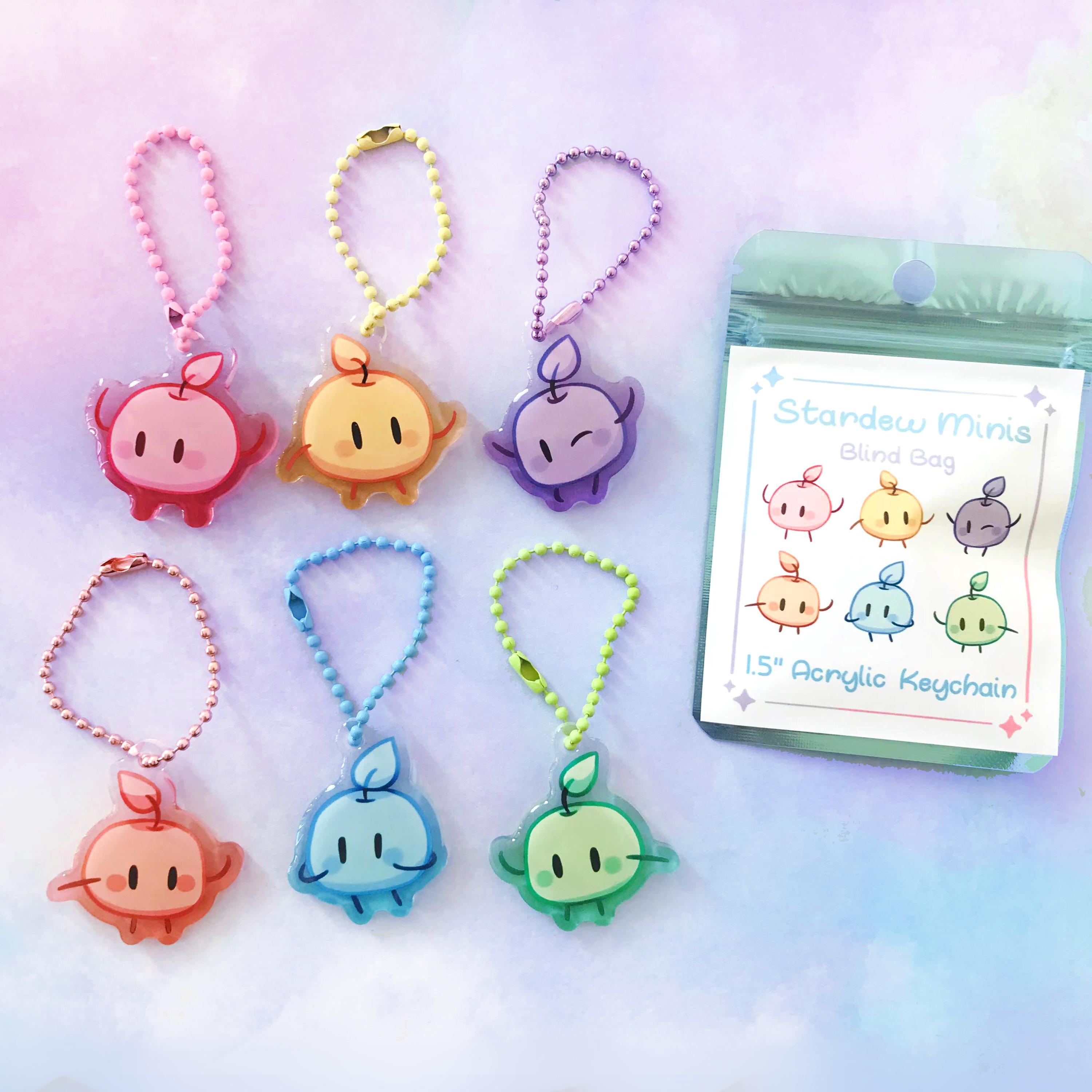 Stardew Valley Mini Keychains | Epoxy Acrylic Phone Charm Gacha - Etsy
